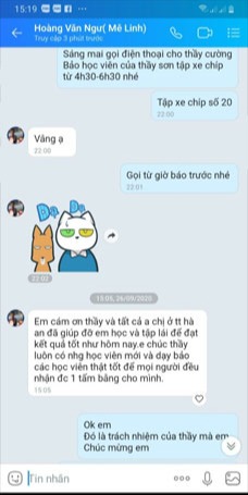 Nhận xét của học viên